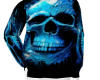 BLU SKULL HOODIE