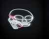 Skull Neon Wall