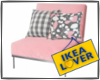 ikea pink/grey chair