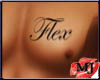 Flex chest tattoo