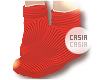 Flat Socks Red V2