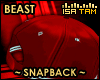 !T Red Beast Snapback
