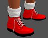 Red Ankle Boot & Socks