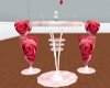 Pink Rose table/stool