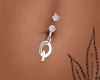 Letter Q Belly Ring