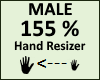 Hand Scaler 155% Male