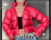 clothes -Red Puffy Coat