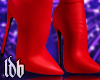 HNY! Red Thigh High Boot
