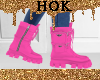 P Combat Boots Pink