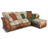 Wood Cloth Cabin Couch..