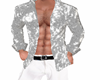 mens silver disco shirt