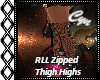 RLL Zipped Thigh Highs