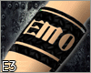 -e3- Emo Bracelet Black