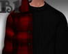 OffShoulder Plaid Red