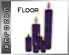 Purple Floor Candles