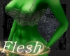fem dark green demon