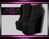 ~aGa~  Gray Boots