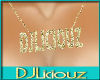 DJL-Name Necklace Gold