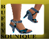 BSO Blue Flowered Heels