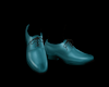 Green men's elegant shoe