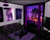 small purple chill room