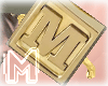 M - Ring M gold