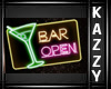 }KC{ Bar Open Sign