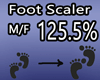 Scaler Foot - 125.5% M/F