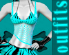 Aqua Rave Fishnet Top