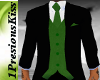 green 3 piece suit