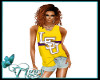 Yellow LSU Short Set