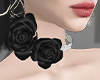 Vday Chocker roses black