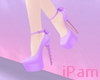 p. purple bow heels