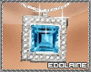 E~ Blue Diamond Necklace