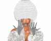 Fluff Ball Hat WHT