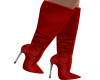 Sexy Red Leather Boots