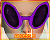 ! Purple Alien Sunglasse