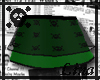 Skull Lace Green Skirt