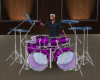 Animated Purple Drum Set