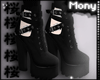 x Black Platform Boots 