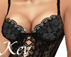 Black sexy lace top