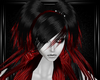 black red hairstyle