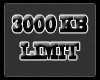 3000KB LIMIT Signage