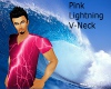 V-Neck Pink Lightning