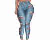 jeans flor RLL