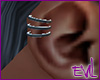 [EM]Metal 3 Ear rings R