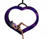 Purple-Blue Heart Swing