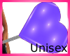 Violet PVC Heart Wand