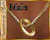 I~Gold Ring Necklace*M