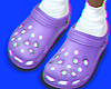 Purple crocs